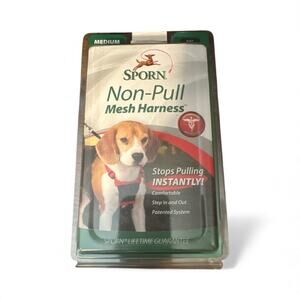Sporn Non-Pull Mesh Dog Harness Black Medium